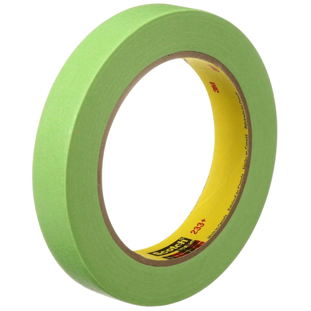 3M 233+ Cinta de Enmascarado y Papel Color Verde